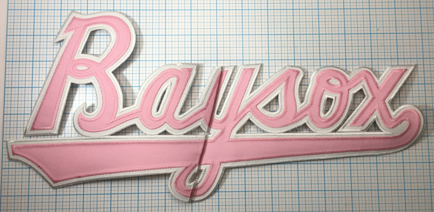1995-2024 BOWIE BAYSOX EASTERN MINOR LEAGUE BASEBALL PINK JERSEY PATCH 2 PC SET