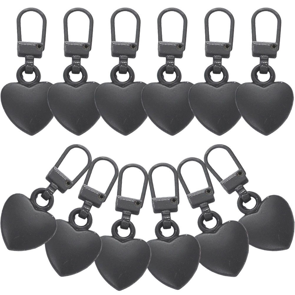 12 Pcs Reusable Zipper Tabs Accessories Slider Replacement Puller
