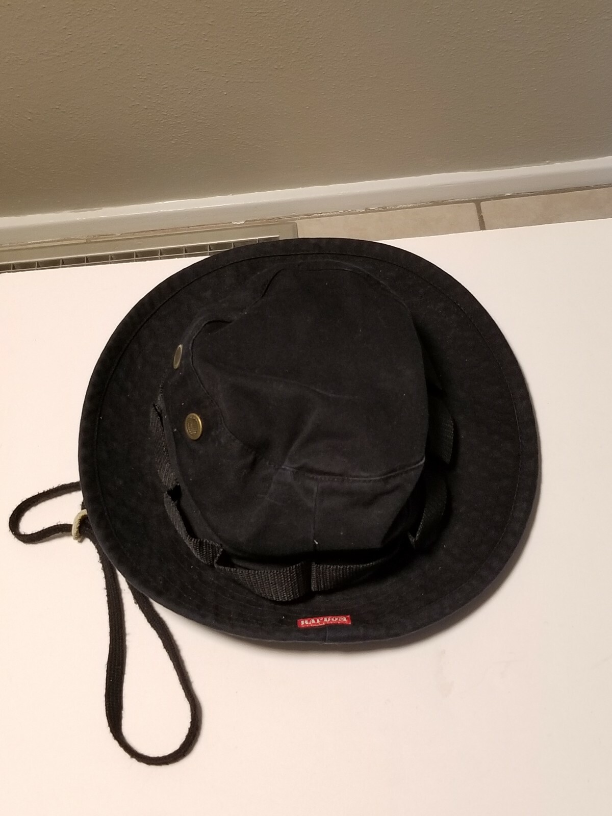 Rapdom Tactical Navy Blue Safari Bucket Hat, Sun Block, Hiking, Size Medium