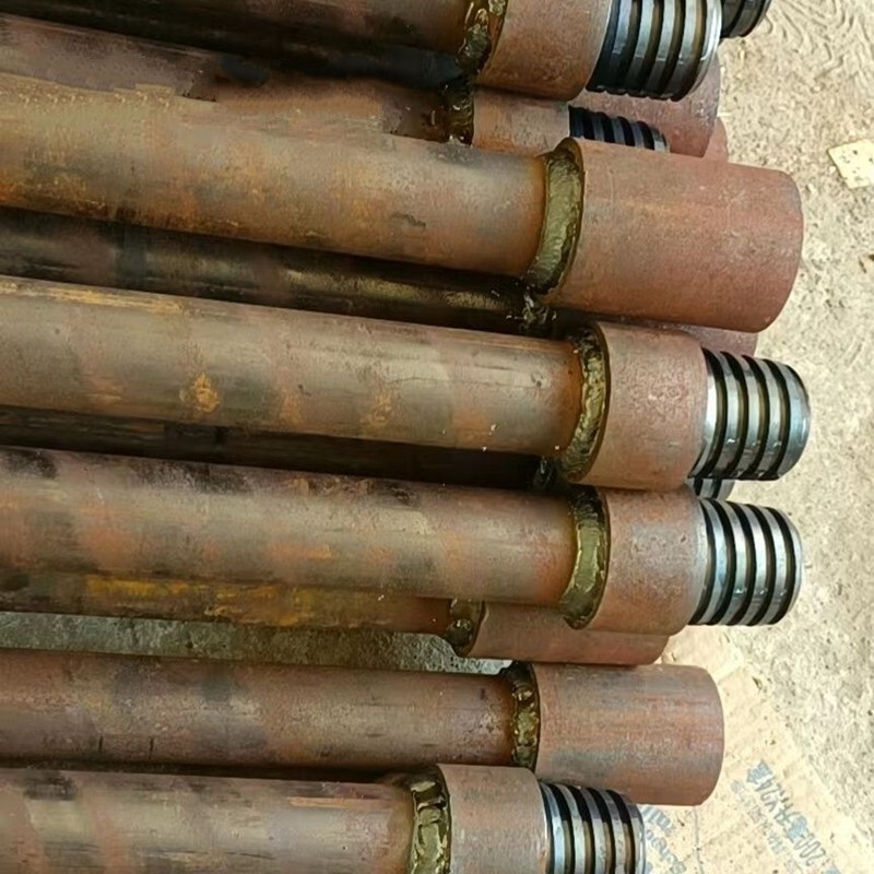 20 Sets Drill Pipe Joints Spiral Drill Rod Stem Water Well Drilling Connectors