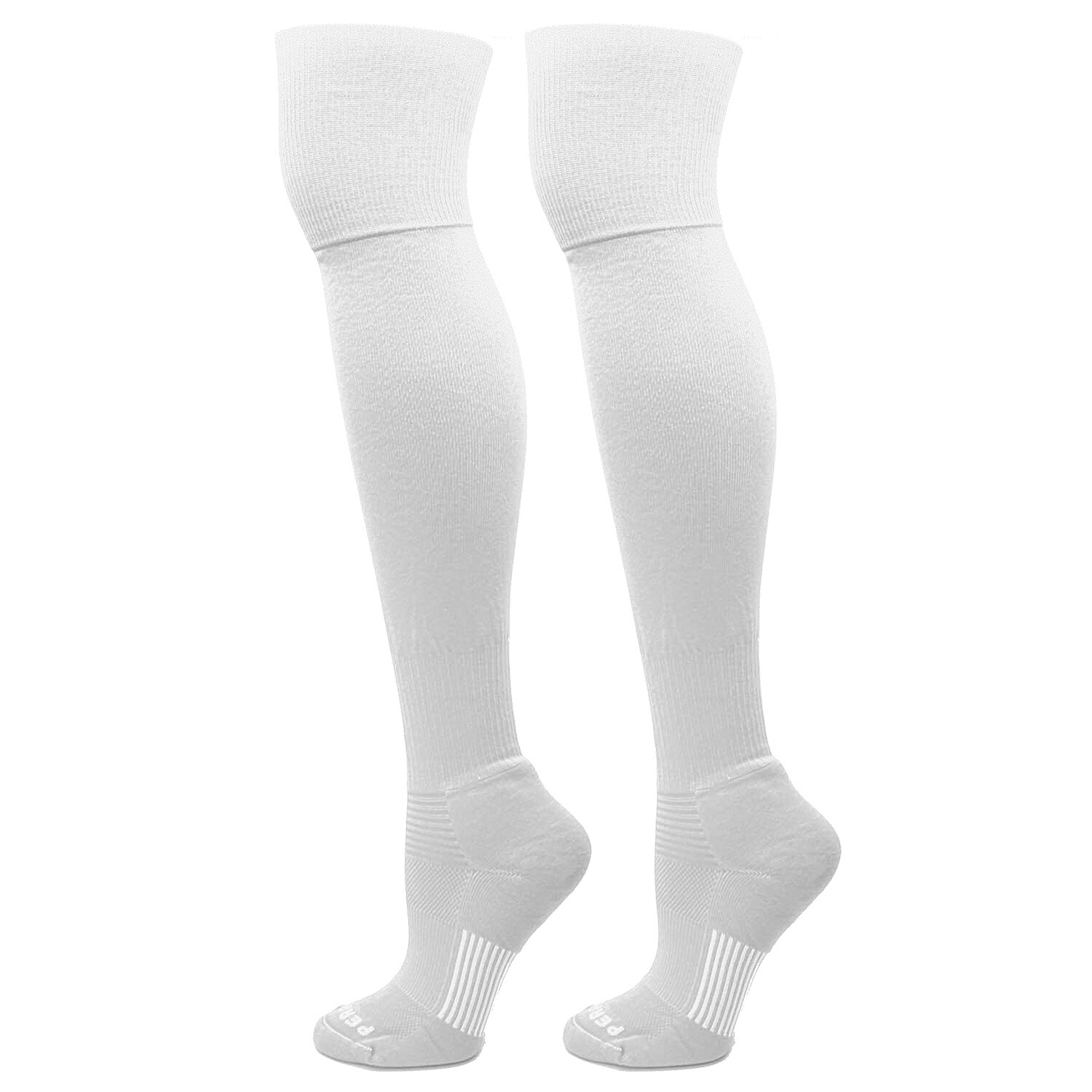 MK Socks Extreme Over the Knee Sports Socks - White