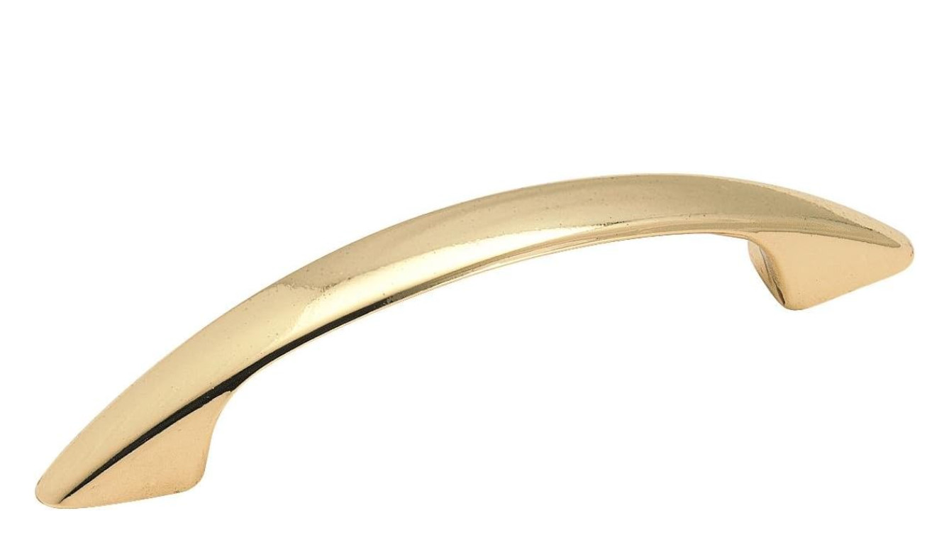 Amerock  Cabinet Pull  Polished Brass  3 inch 76 mm  BP34163