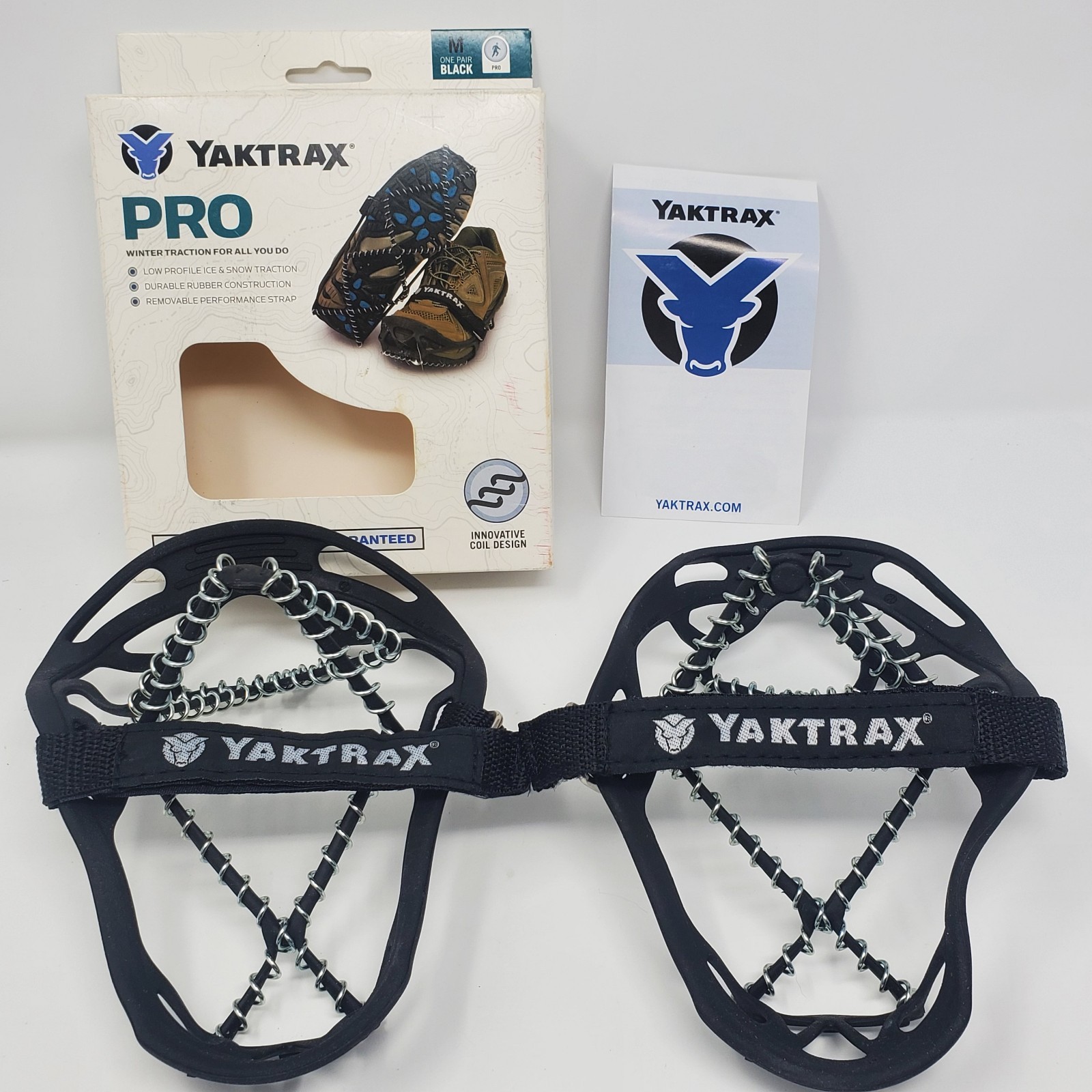 Yaktrax Pro Winter Traction Cleats Spike-free 1 Pair Medium