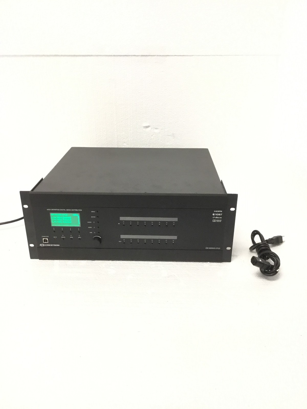 Crestron DM-MD8X8-CPU3 4K60 Matrix Switcher w/ DMC-4KZ Cards WORKS FREE SHIPPING