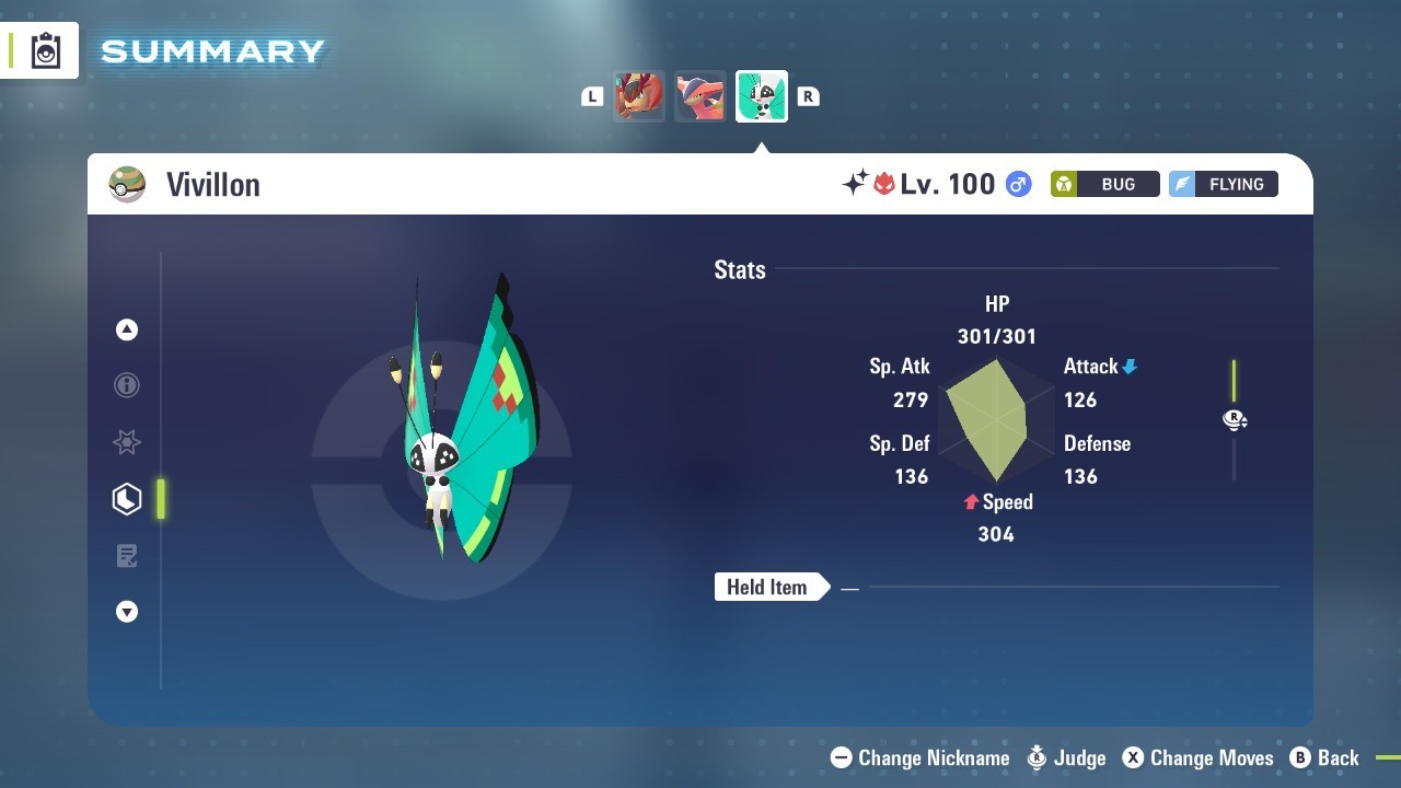 Vivillon Garden Shiny 6IVs Battle Ready - Legends ZA