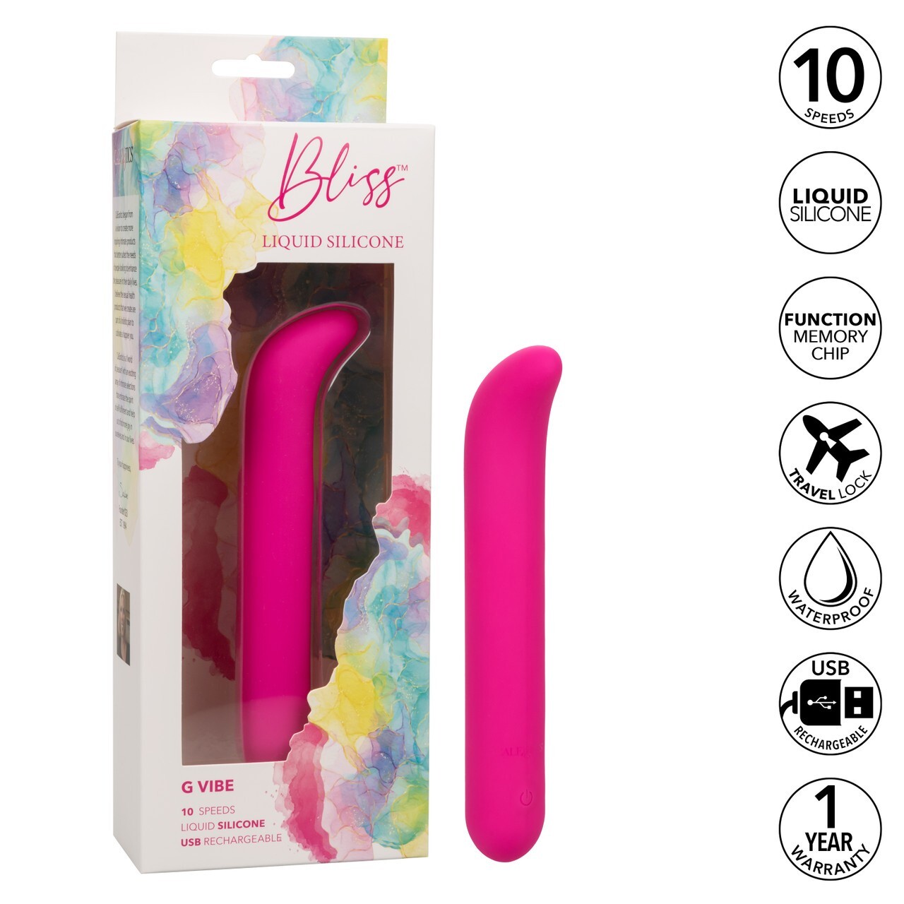 Bliss Liquid Silicone G Vibe - Pink