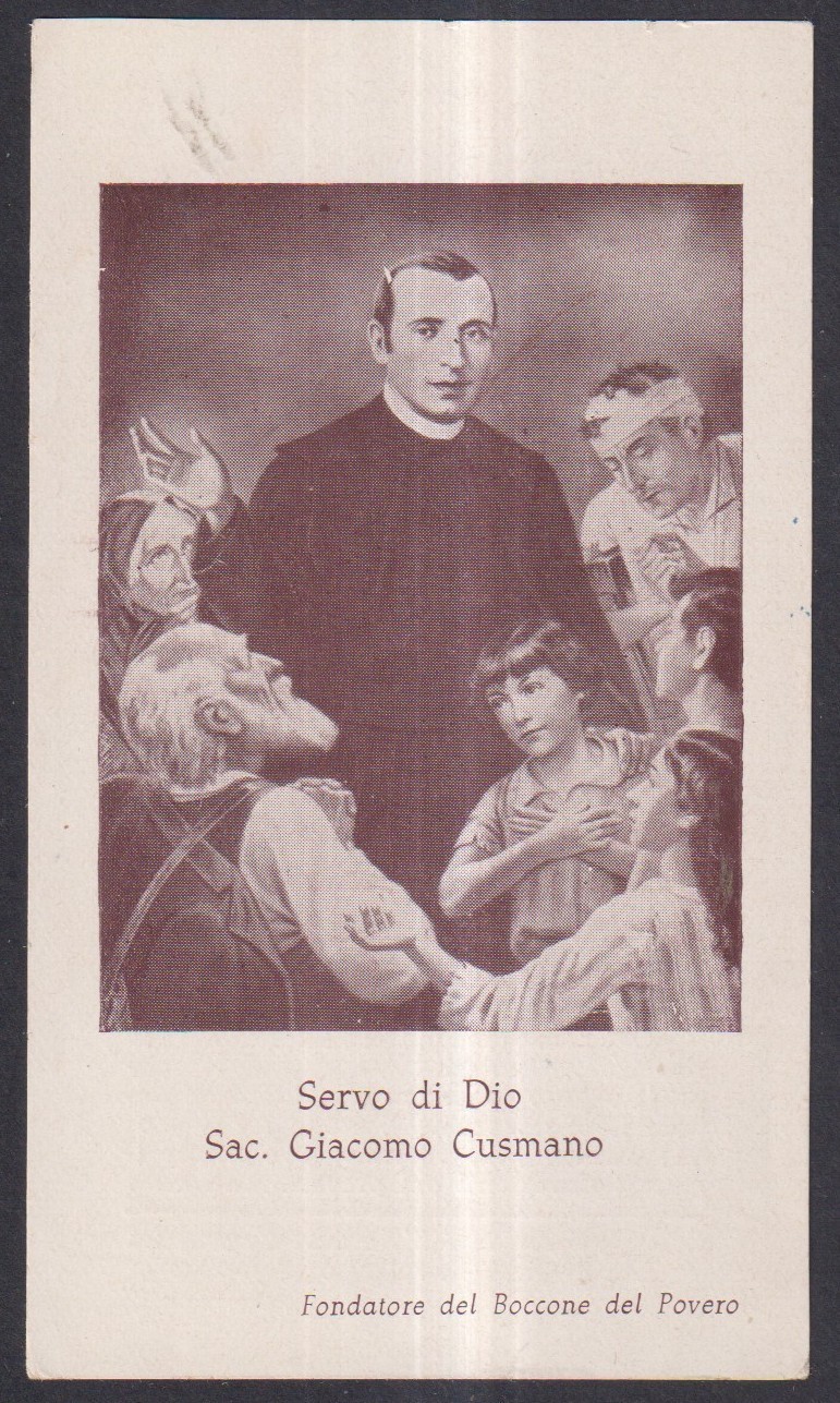 Holy card antique del Venerable P. Giacomo santino image pieuse estampa