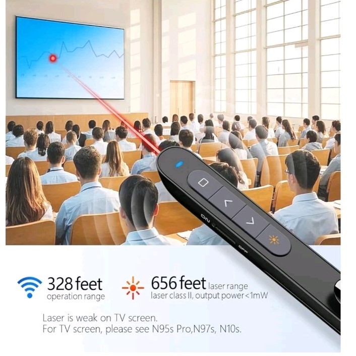 USB Type C Wireless Presenter Remote Presentation Clicker, Volume Parts Only