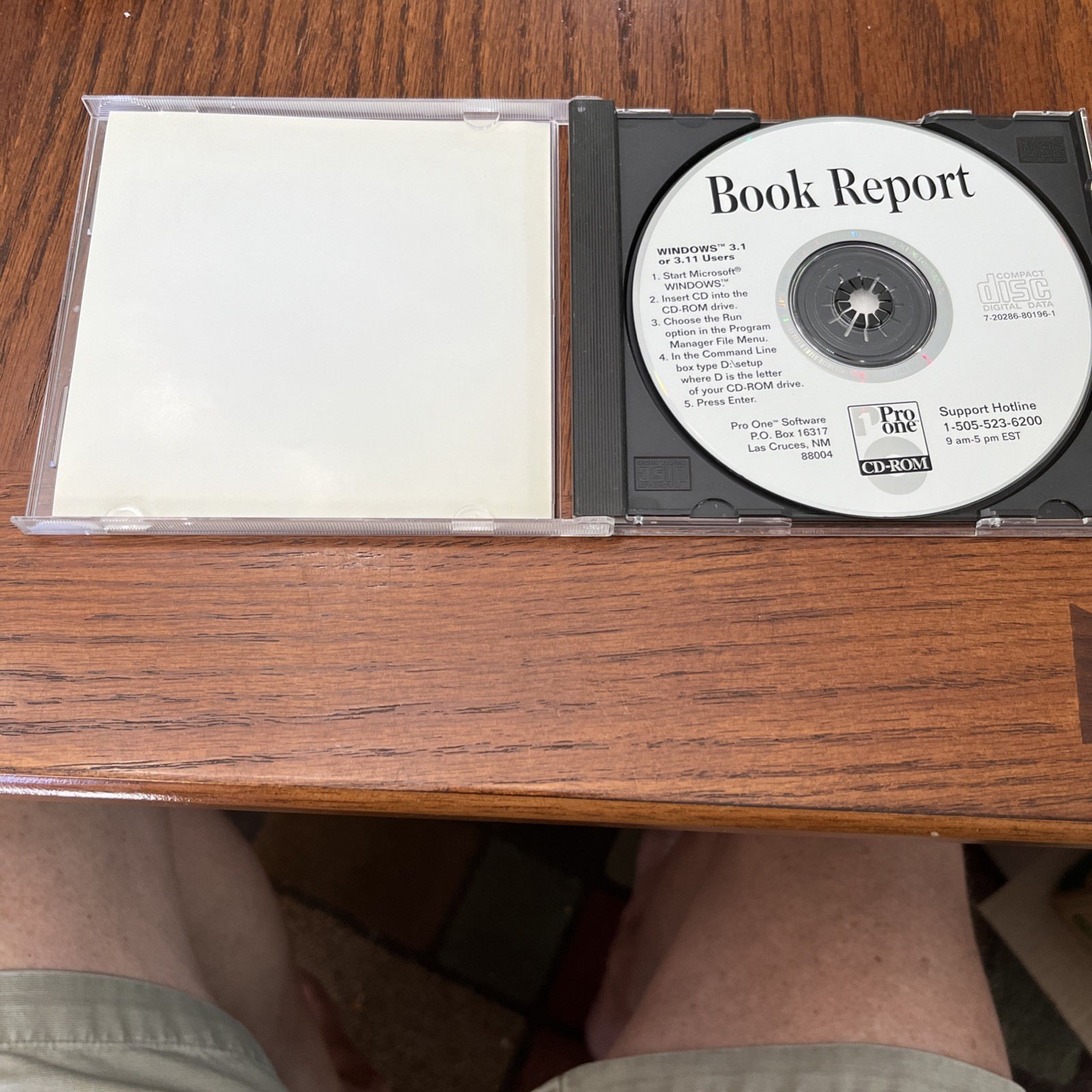 Book Report Pro One CD ROM For Windows 3.1 users