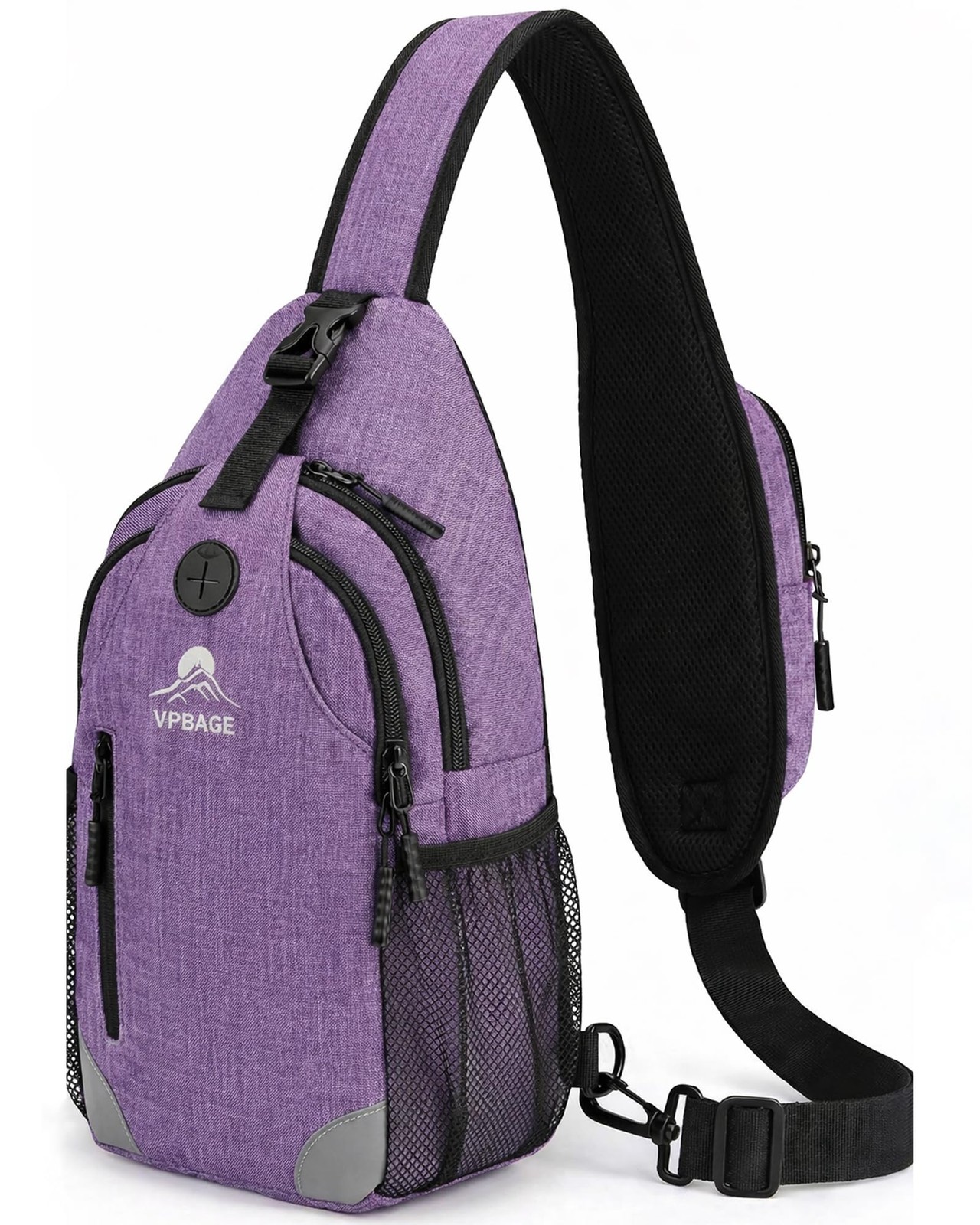 Sling Backpack for Women & Men, Crossbody Travel Bag with Water Bottle Holder...