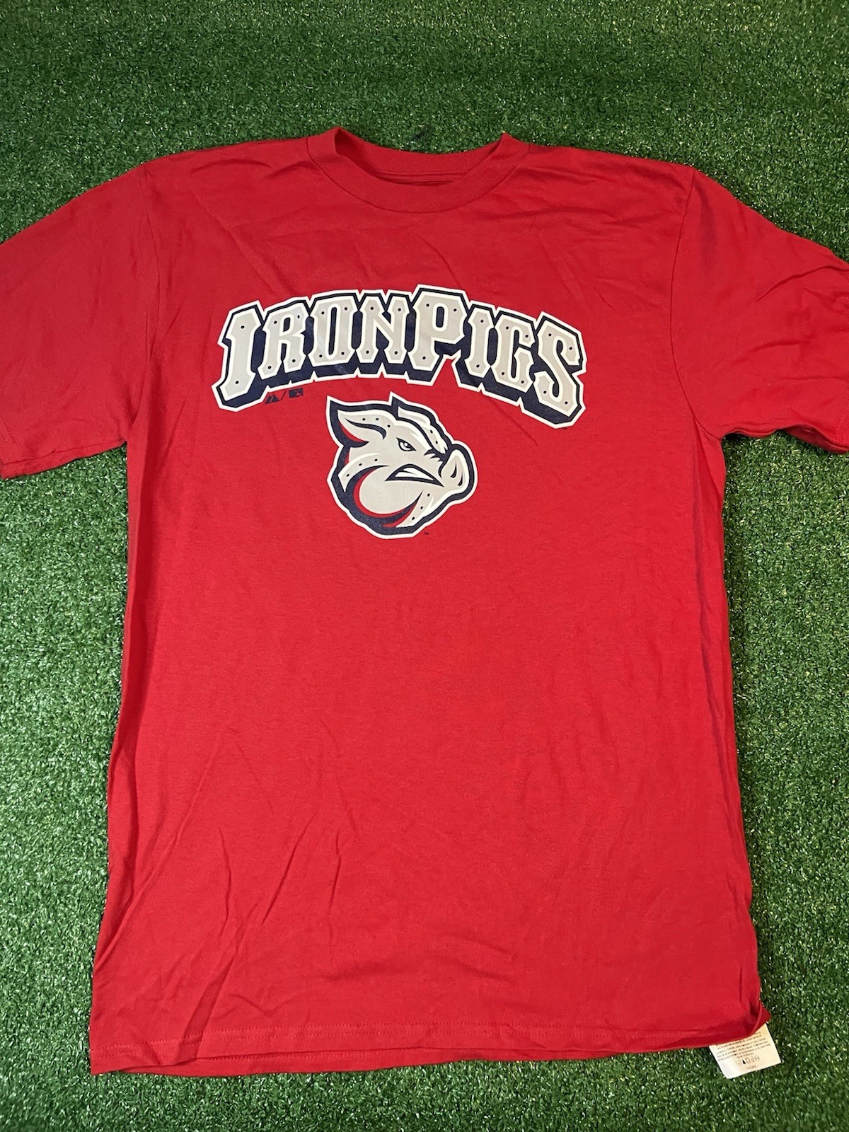 Lehigh Valley IronPigs Shirt Youth XL MiLB Baseball Majestic 2000s Tee NWOT