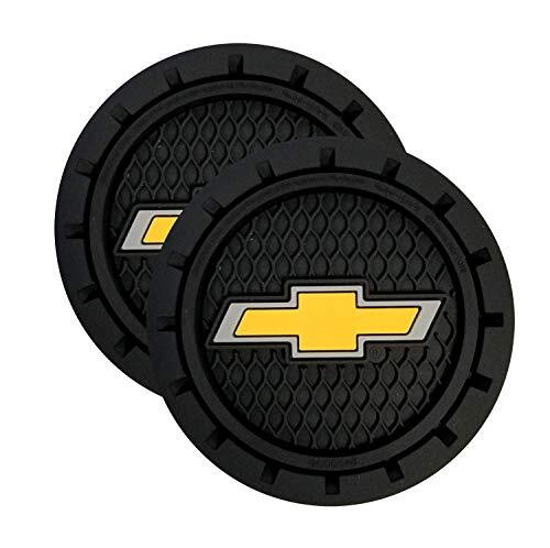 For Chevrolet Accessories Car Logo Round Cup Holder Coaster Insert Anti Slip Pad
