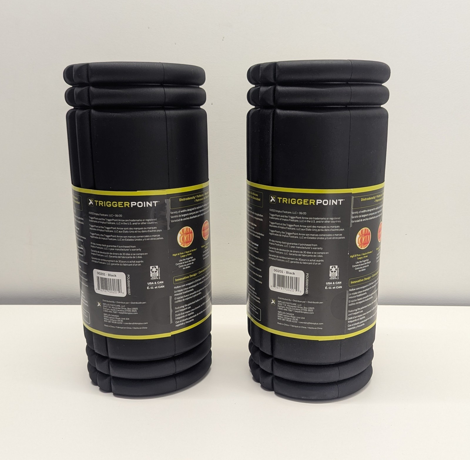 2 - Trigger Point Grid FOAM ROLLERS (13"x 5-3/8") Deep Tissue Massage NEW