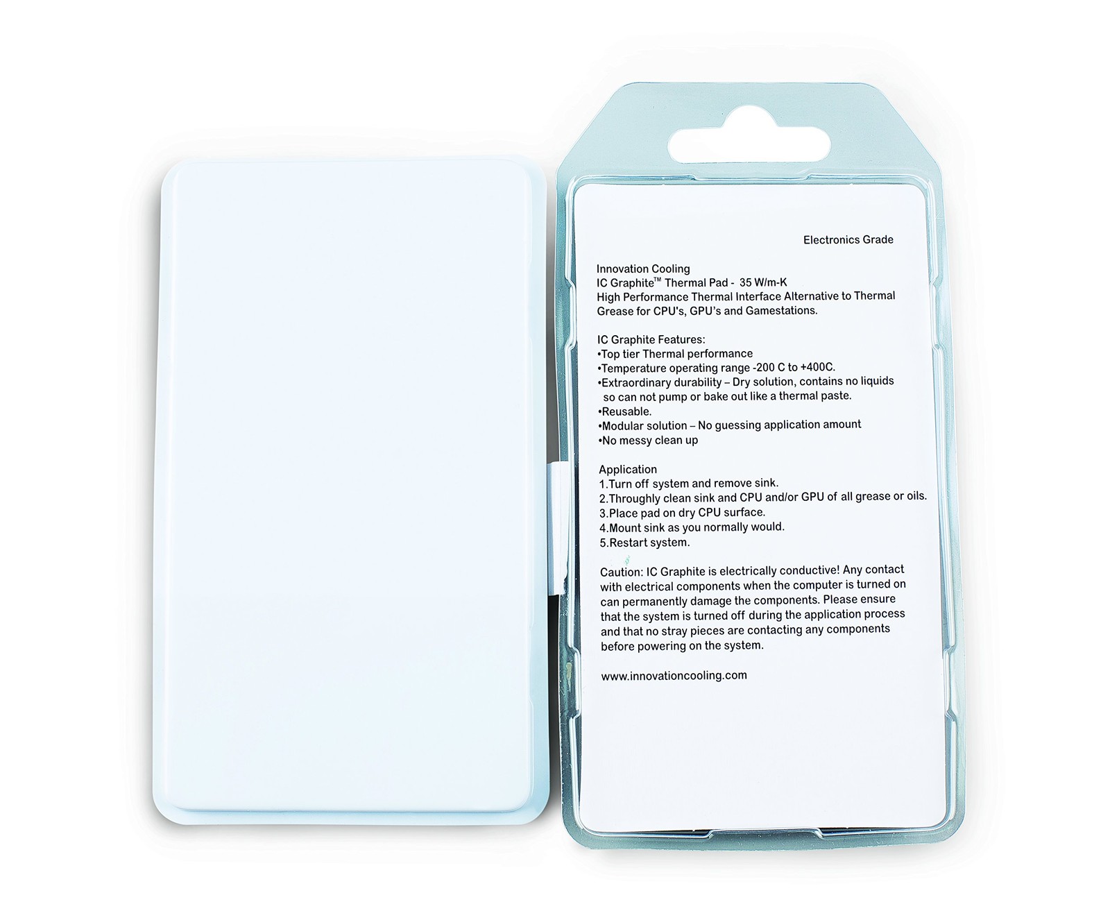 40x40mm Graphite Thermal Pad Permanent Replacement for Thermal Paste Grease