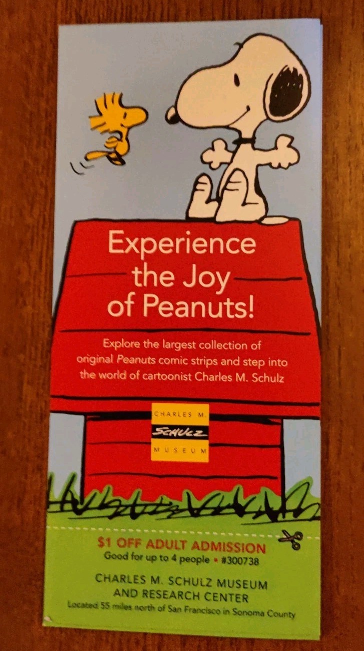 Charlie Brown/ Snoopy/ Peanuts /Charles Schulz Museum Guide, California
