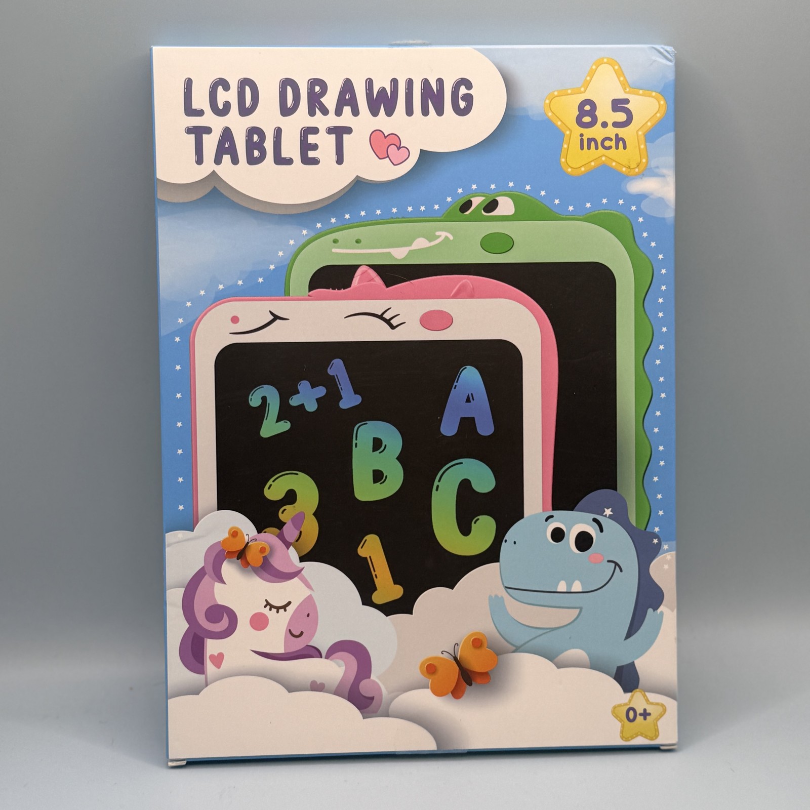 LCD Drawing Tablet 8.5 inch Educational Writing Board Kids Doodle Pad Unicorn