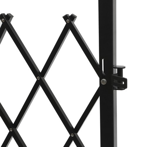 Folding Security Gate Folding Door Single Gate Rolling Barricade Gate 1.3m*93cm