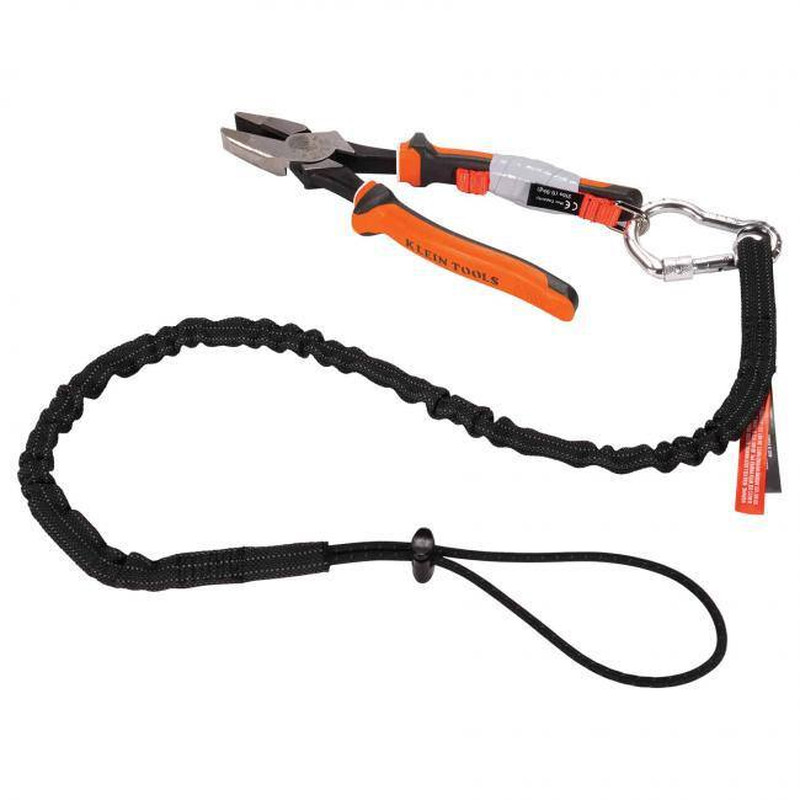10 Lbs. Black Standard Single Carabiner Tool Lanyard