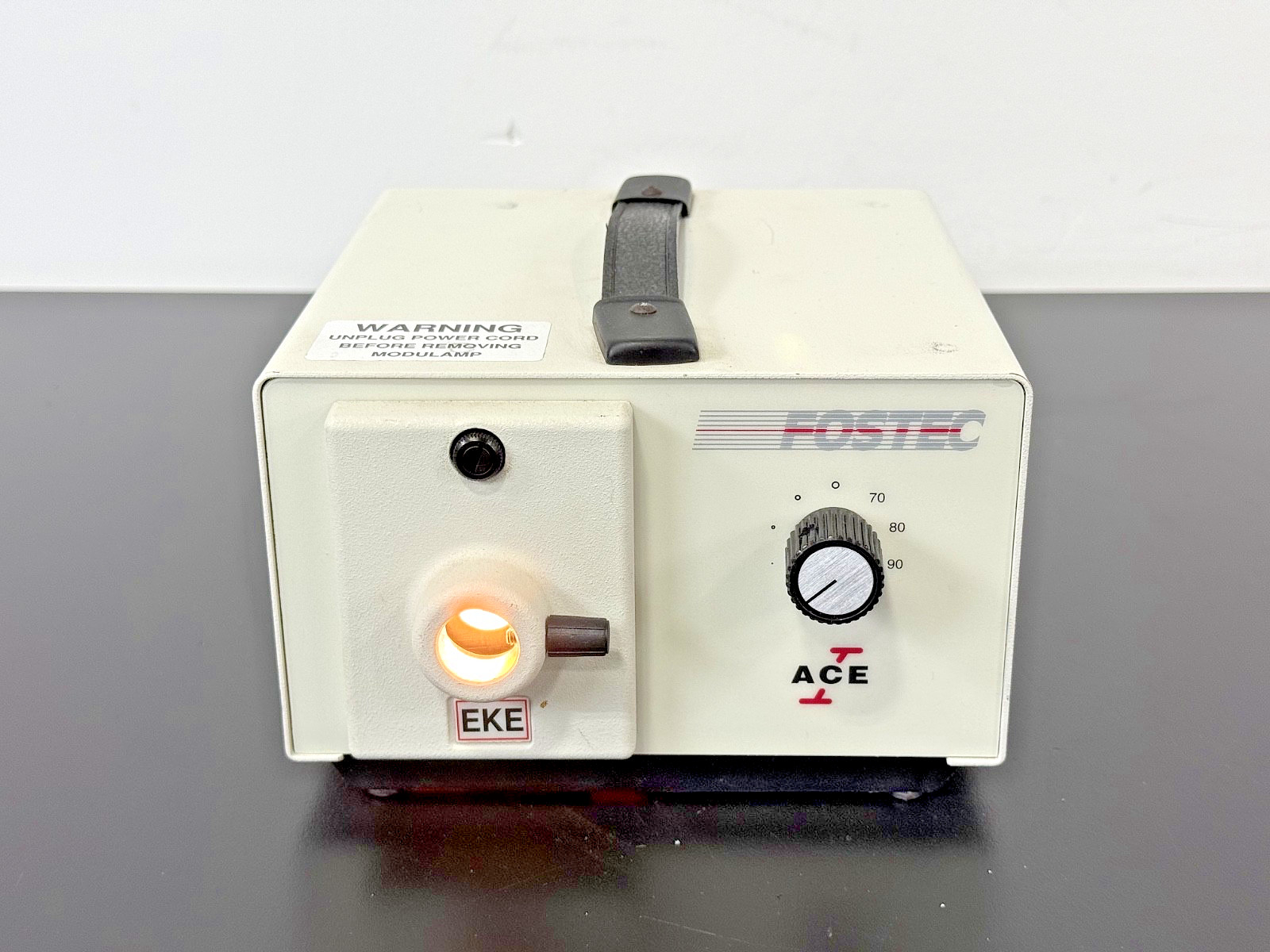 Fostec ACE Fiber Optic Illuminator EKE 150W Light Source Powers On