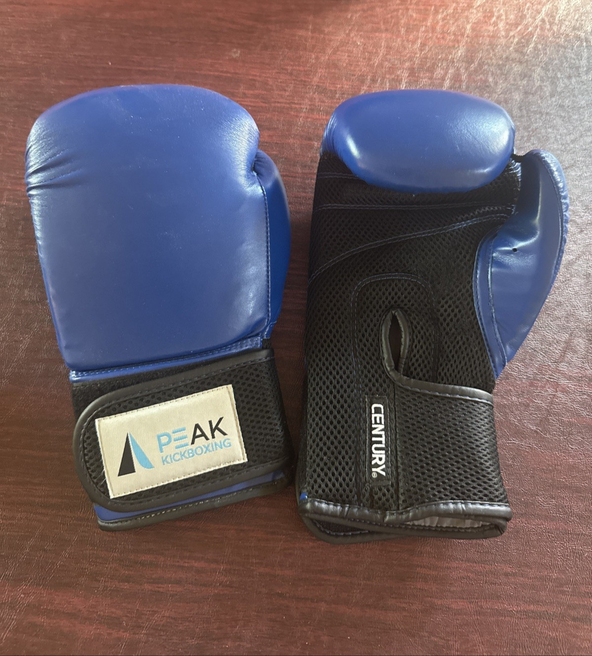Century Peak Gloves Kick Boxing MMA Blue Training, Sparring, Punch Bag, Nice!