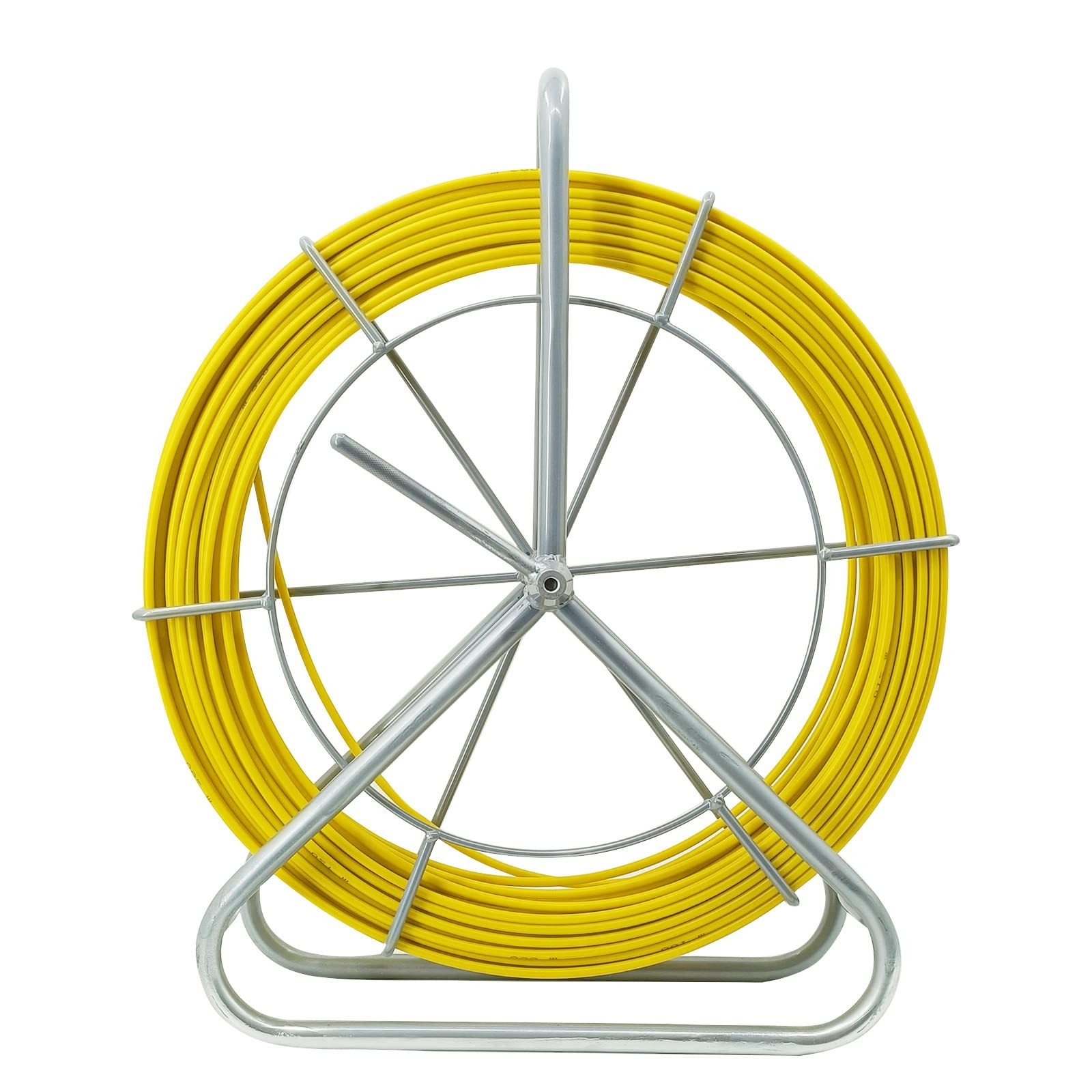6mm 350ft Fiberglass Fish Tape Reel Wire Cable Running Rod Duct Rodder Fish Tape