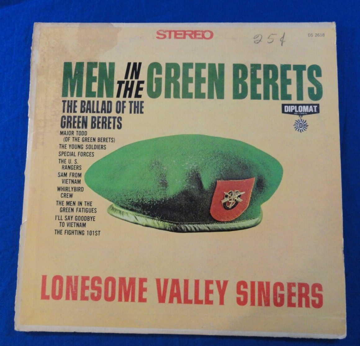 Lonesome Valley Singers Men In The Green Berets LP Record Vinyl Stereo Album