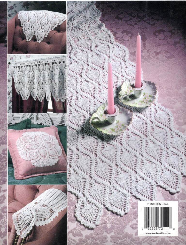 OOP!!! CROCHET PINEAPPLE HOME DECOR 8 ELEGANT DESIGNS