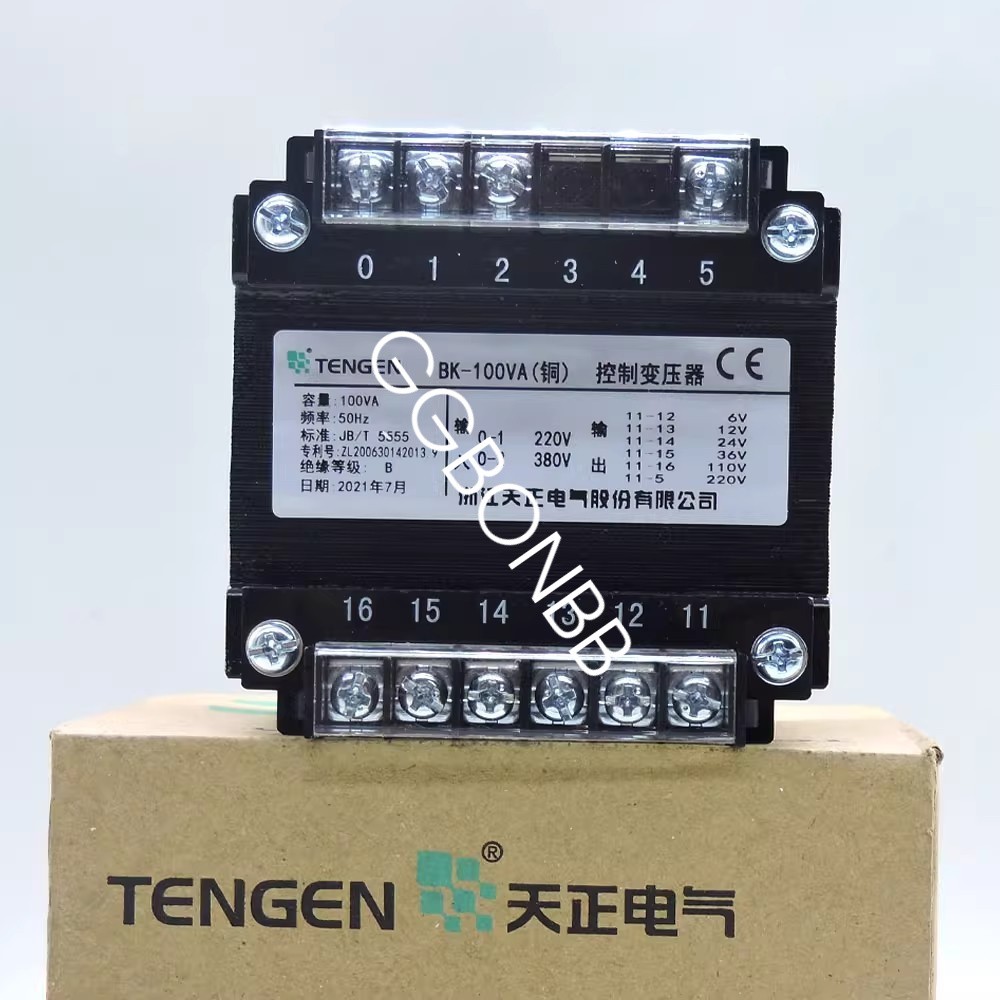 1PC TENGEN control transformer BK-100VA 380V220V to 220/110/36/24/12/6