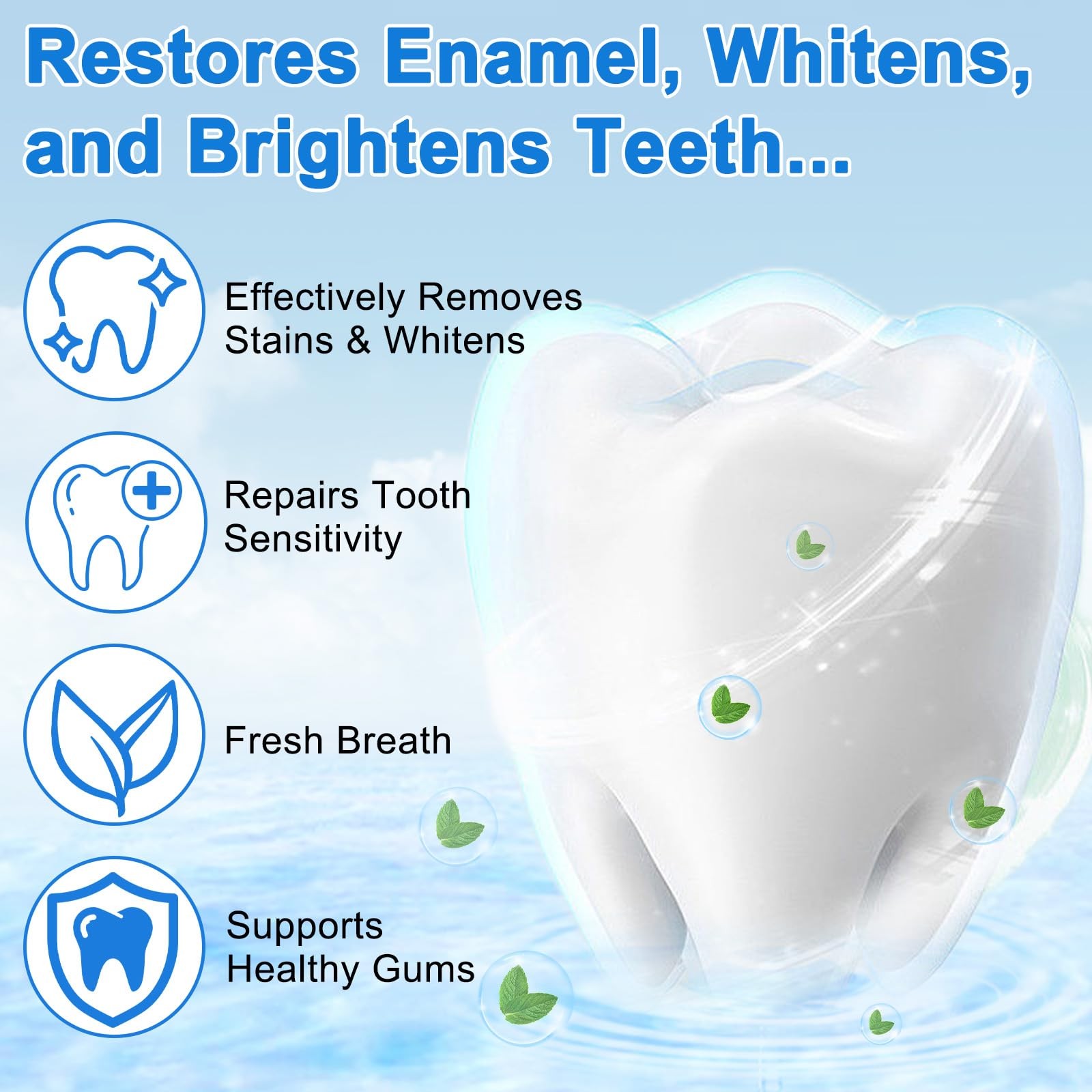 9.9% Hydroxyapatite Toothpaste, 4.23 Oz Nano Hydroxyapatite Toothpaste for E