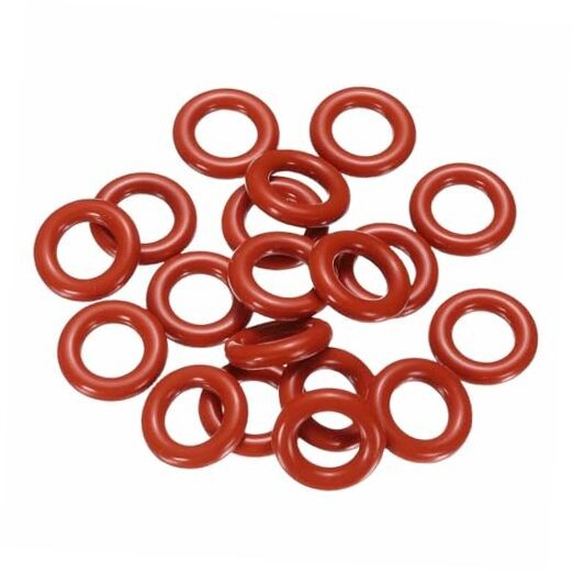pcs Silicone O-Ring 13mm OD 7mm ID 3mm Width Metric 13mm x 7mm x 3mm 20 Red