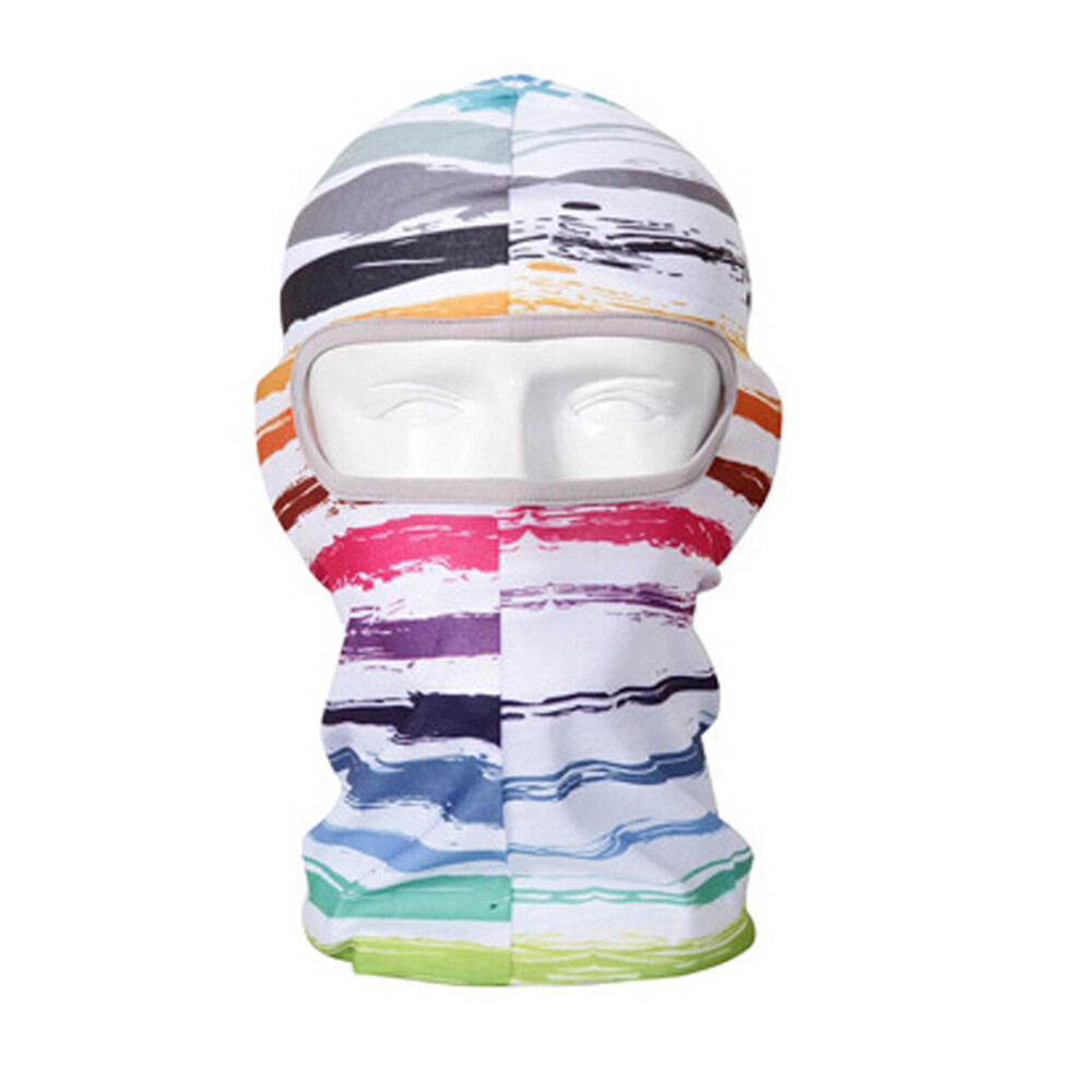 Balaclava Printed Headgear Motorcycle Full Face Mask Windproof Ski Hood Headgear