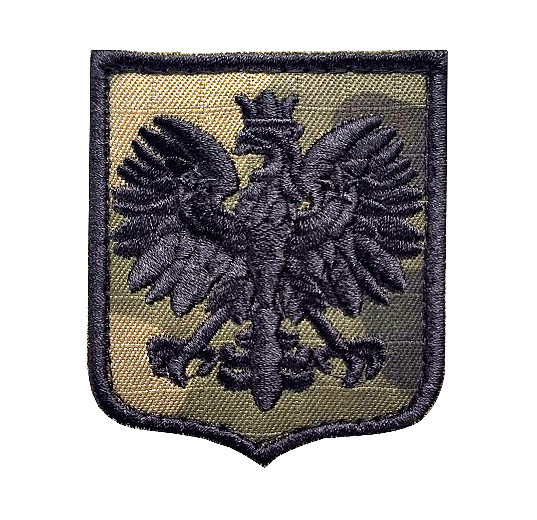1947 WW2 POLISH ARMY WHITE EAGLE 2.8 INCH PATCH POLAND POLSKA