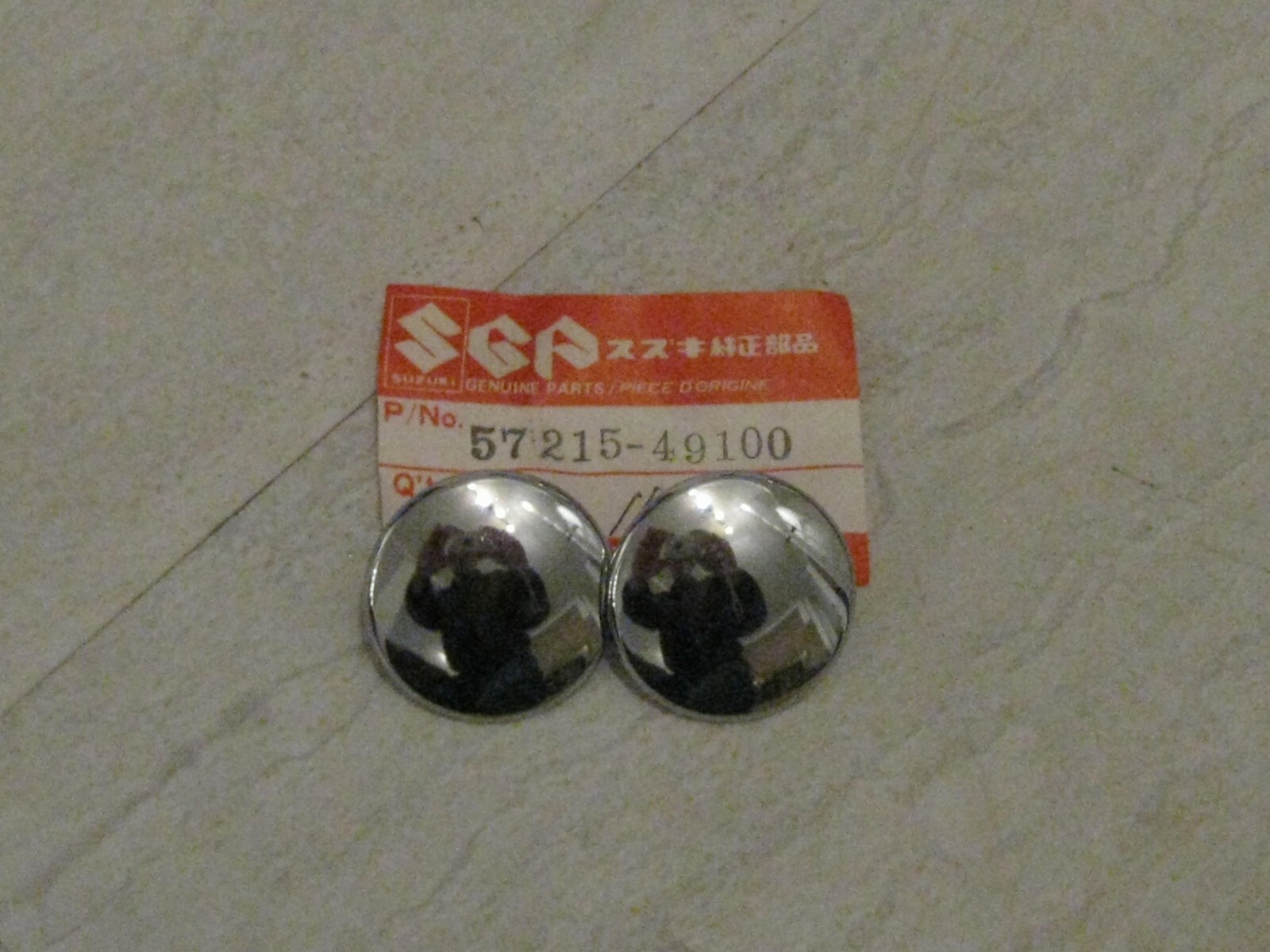 SUZUKI GS1000/GS850/GS750/GS650/GS450/GS425 GRIP END CAP SET NOS!