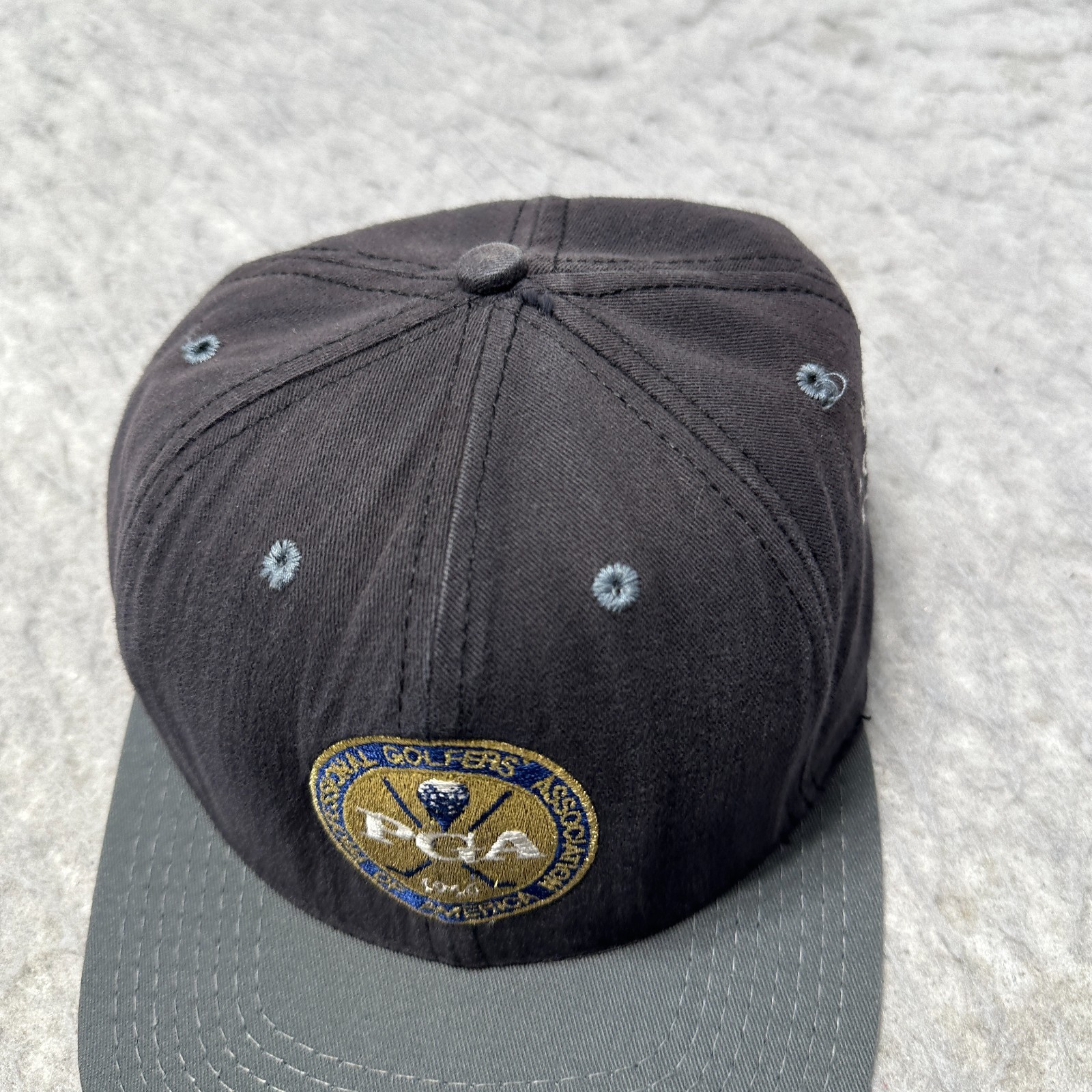 Langert PGA Hat Cap Gray Strapback Mens OSFA Adjustable