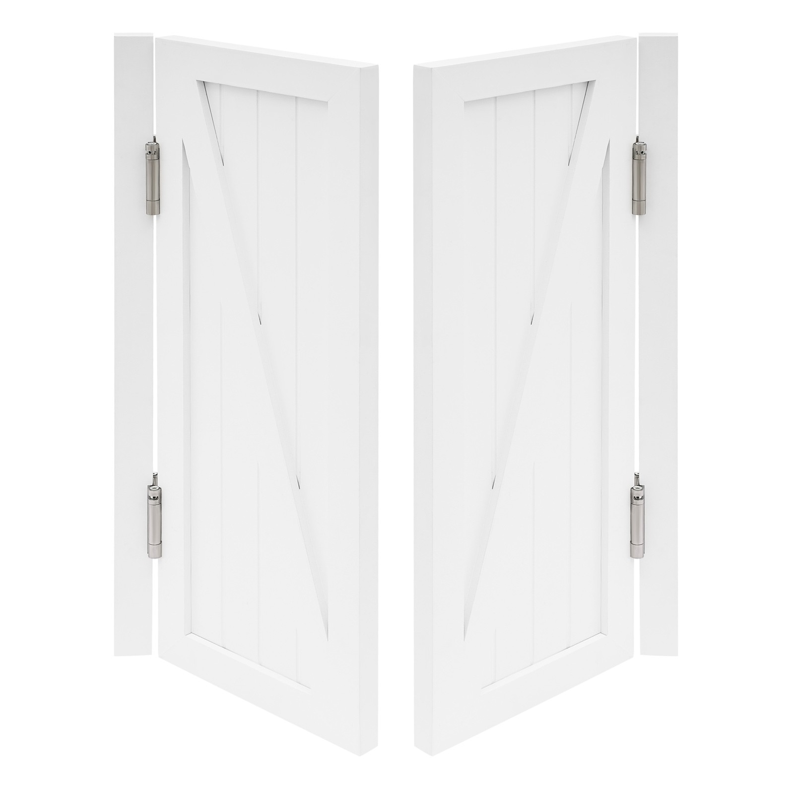 Partition Doors Solid Wood Entrance Partial Door Double-Doors Leaf for Home Yard