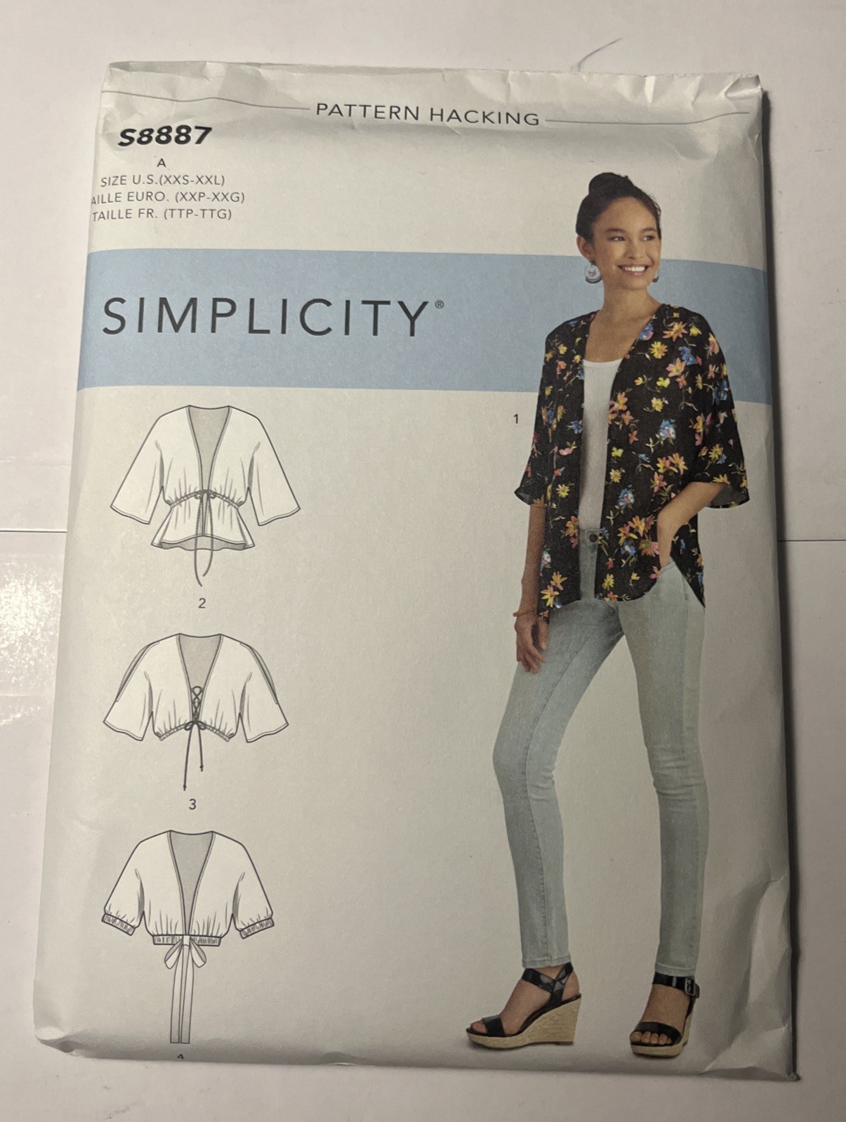 Simplicity 8887 Misses' Kimonos Sz(XXS-XXL) NEW UNCUT
