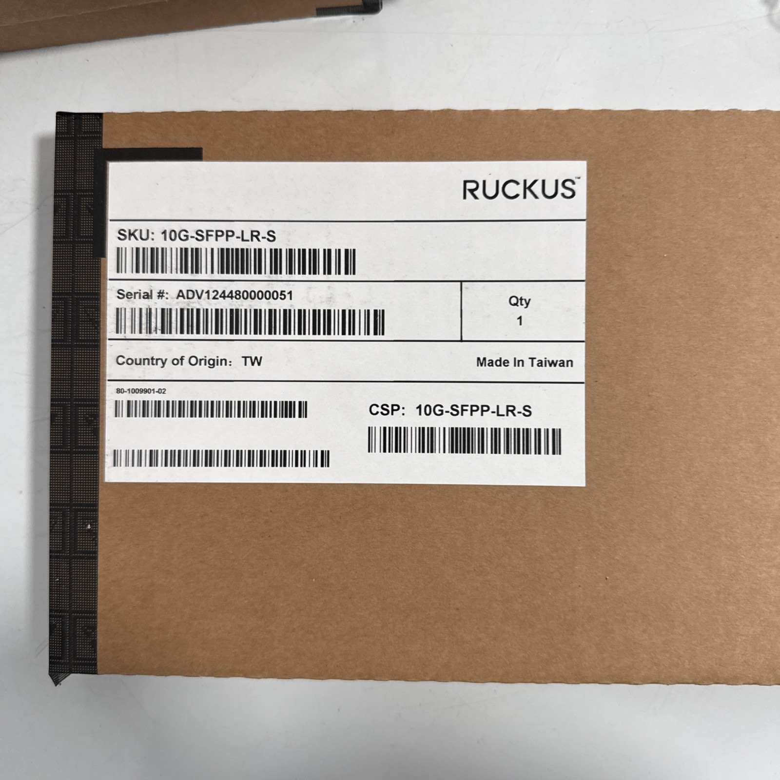 **NEW**Ruckus 10G-SFPP-LR-S - SFP+ Transceiver Module For ICX Line Of Switches