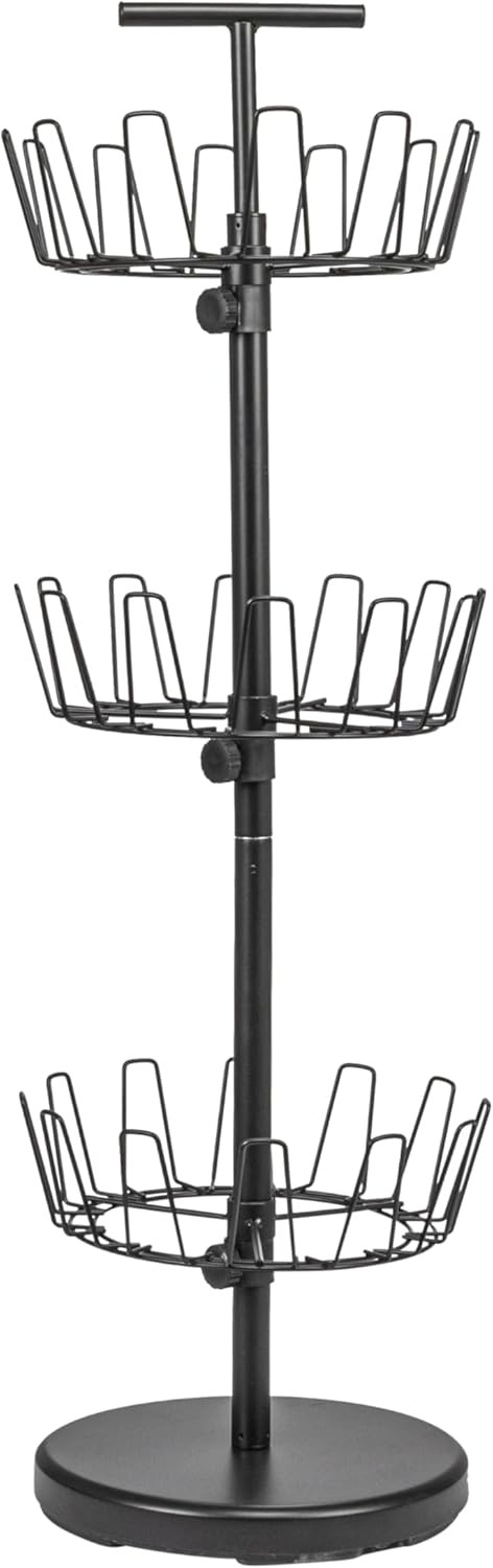 3-Tier Shoe Storage Tree Matte Black