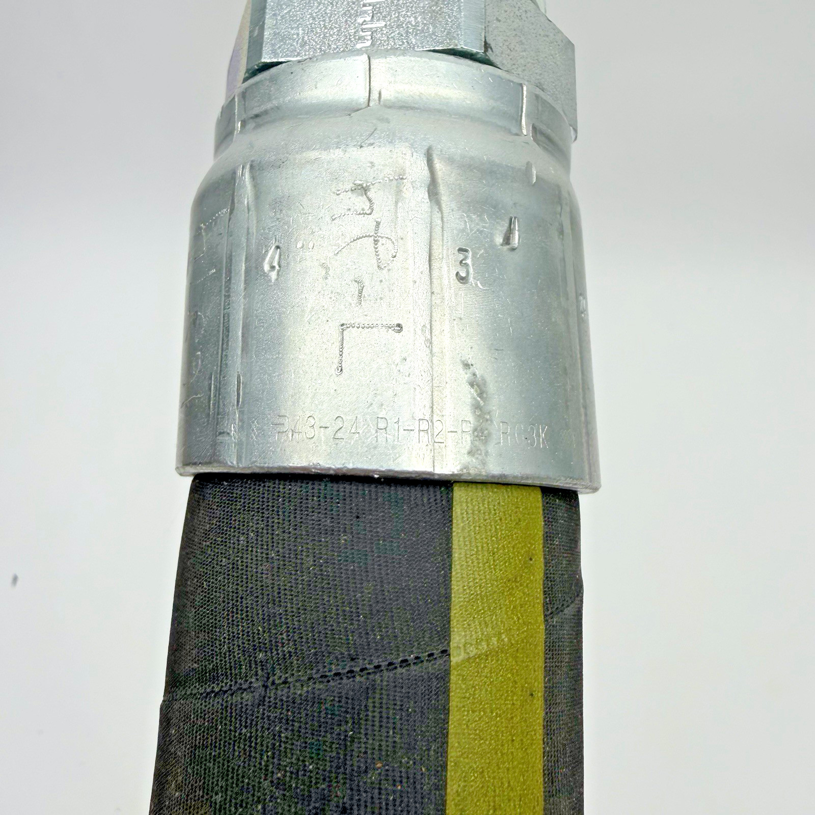 12" LONG HYDRAULIC HOSE MALE EJ3S1 FITTING