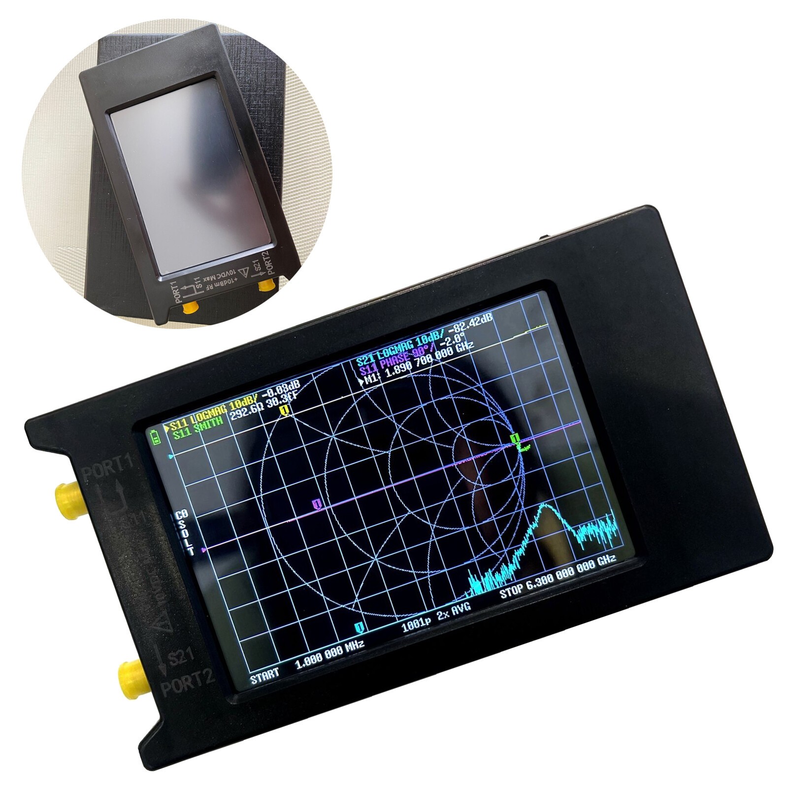 LiteVNA-64 VNA Analyzer 50KHz-6.3GHz Vector Network Analyzer Antenna Analyzer