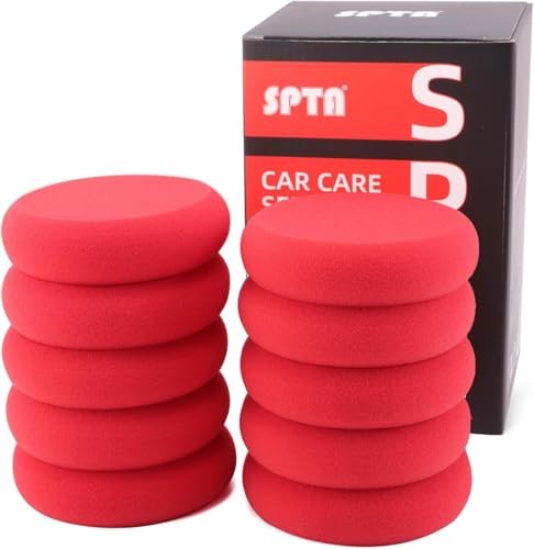 Foam Applicator Pads, 4 Inch Round Shape Side 10pcs Foam Applicator Pads 2