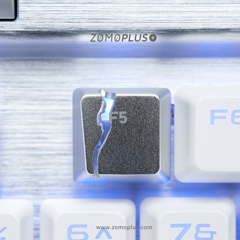 DIY Alloy Single F5 Split Keycap Key Cap Light Transmission For Cherry MX
