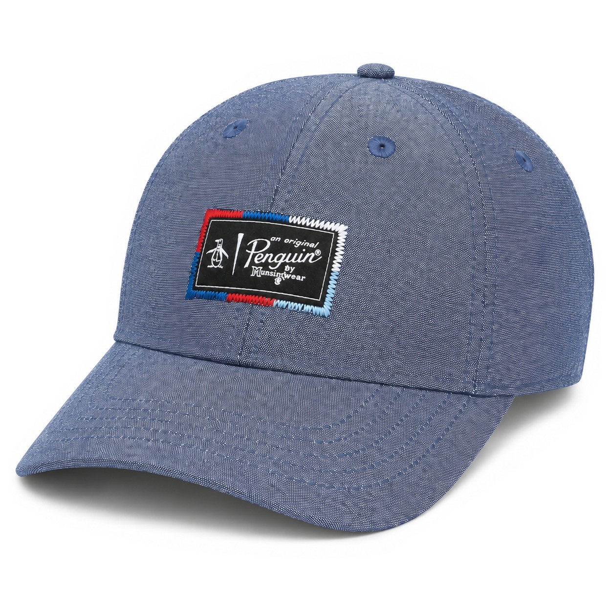 Original Penguin Men's Structured Oxford Trucker Golf Hat - Adjustable Golf Cap