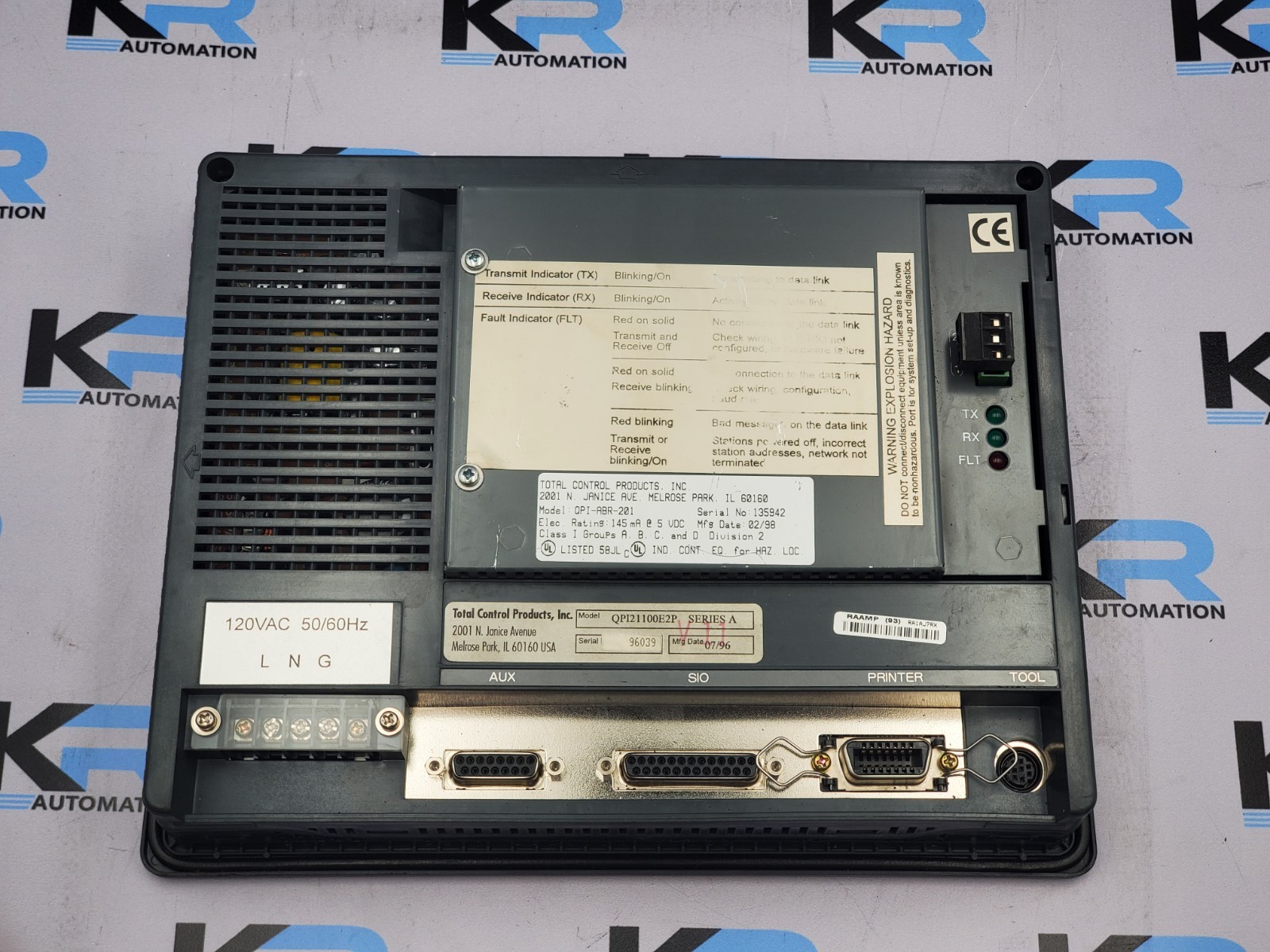 Total Control QPI21100E2P QuickPanel Operator Interface 9" Touch Panel 120V