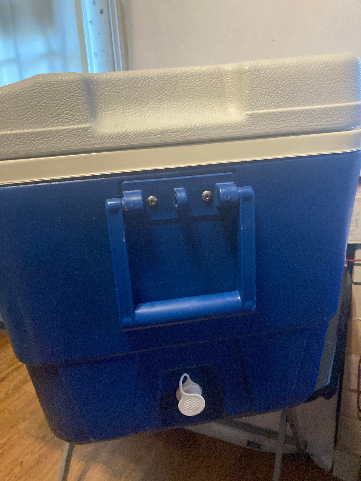 Vintage Igloo Legend 72 Quart Cooler White & Blue Nice Condition Epic Rare