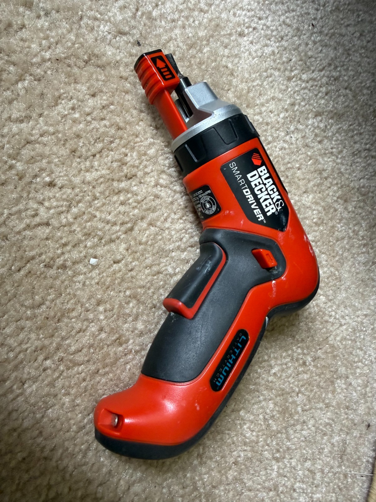 BLACK & DECKER SmartDriver Rechargeable Lithium Screwdriver Li4000, NEEDS BATTRY