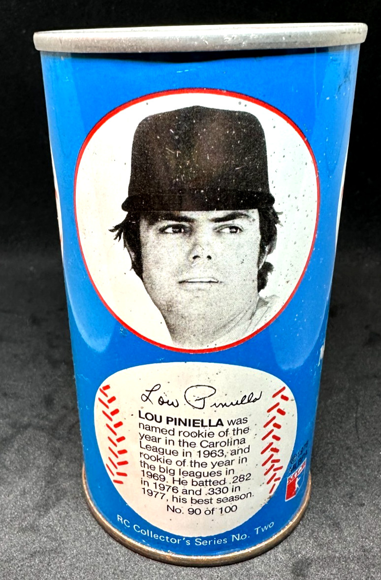 1978 Royal Crown RC Cola Baseball Can Lou Piniella #90 of 100 New York Yankees
