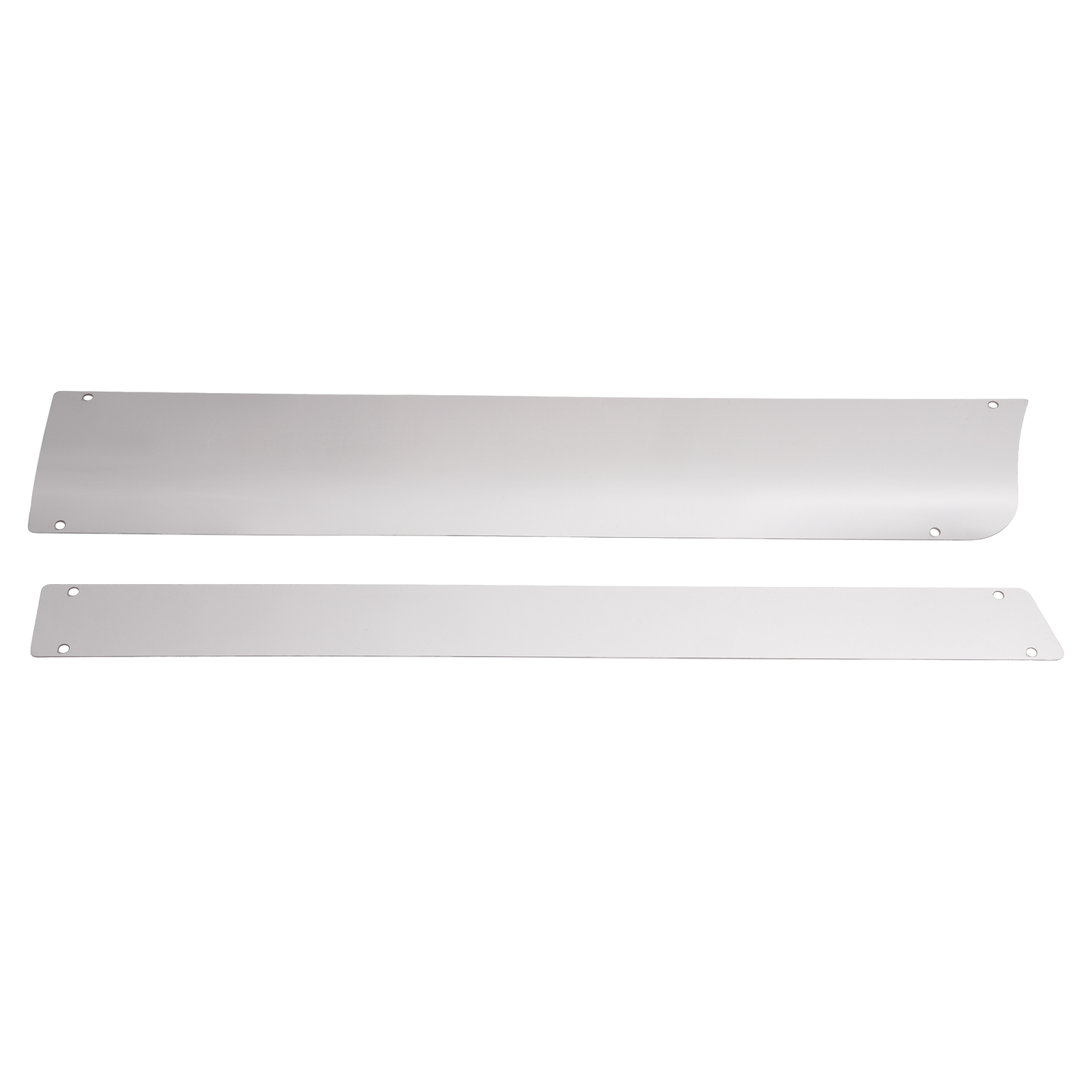 2Pcs Front Upper & Lower Kick Step Plate Panel Silvery For Kenworth T680
