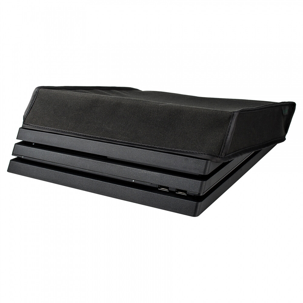 eXtremeRate Dust Cover Waterproof Dustproof Cover Case Black for PS4 Pro Console