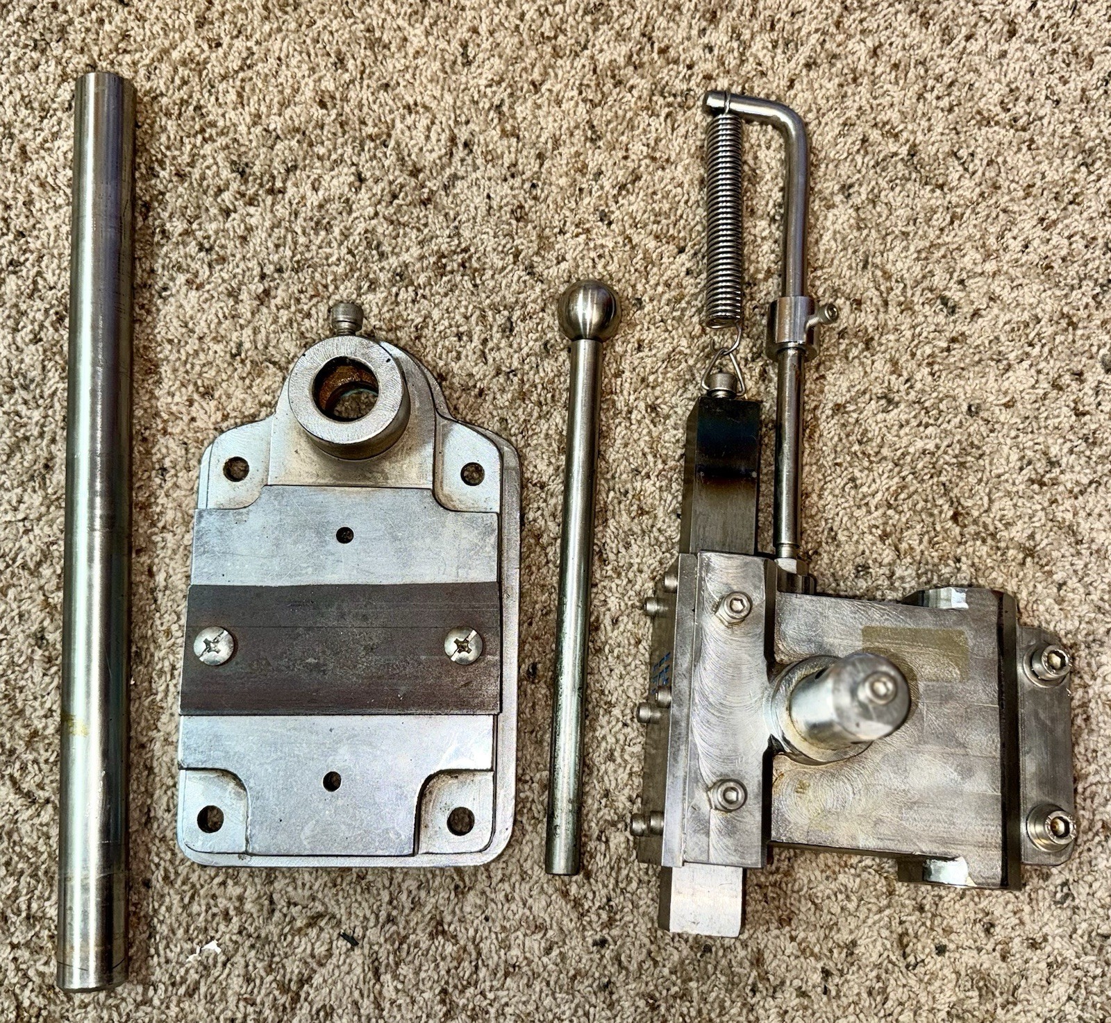 Solid Stainless Steel Arbor Press w Retract Spring
